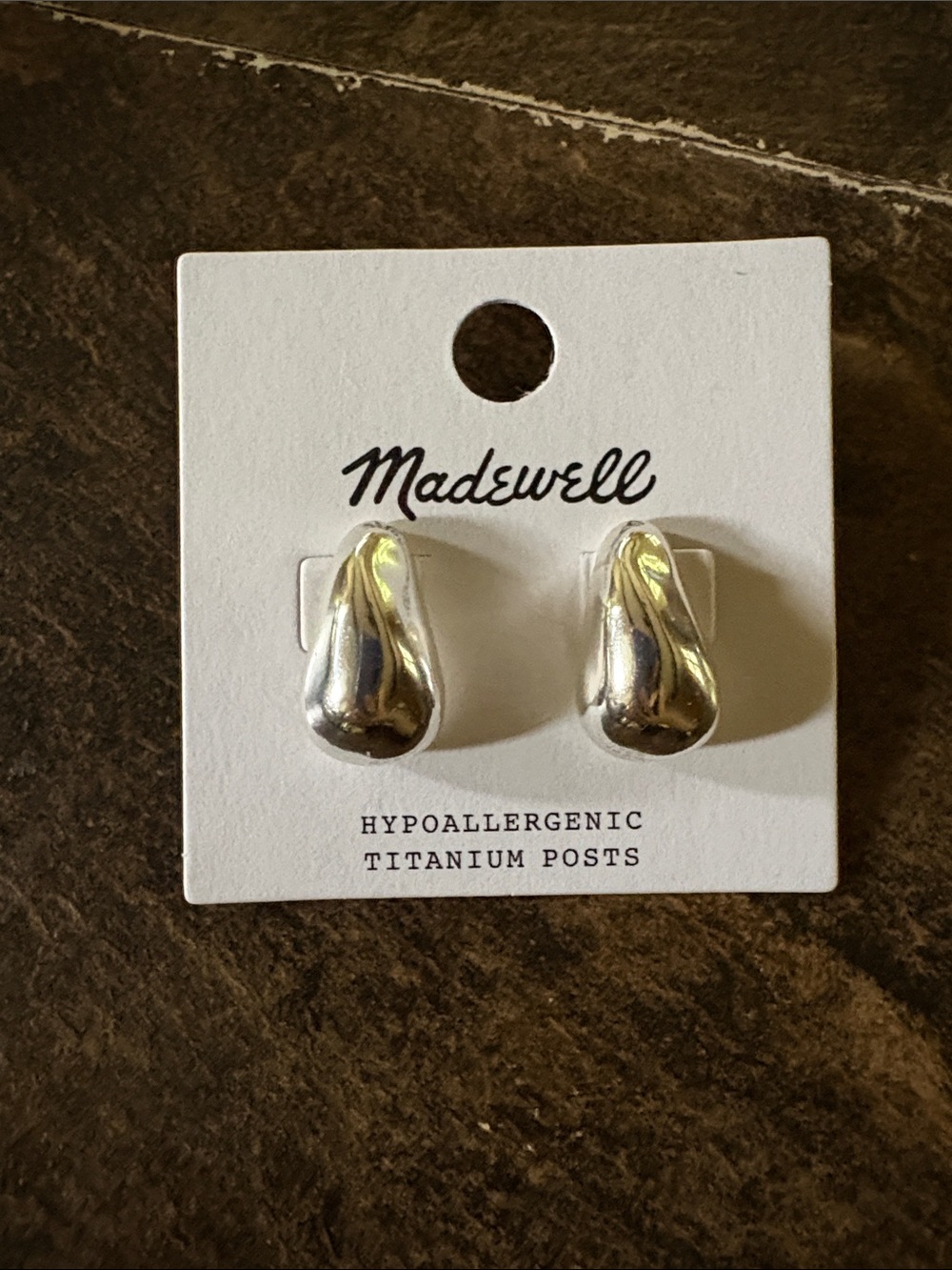 Madewell Sculptural Droplet Statement Wall Accent in Silver-White new - Picture 3 of 4